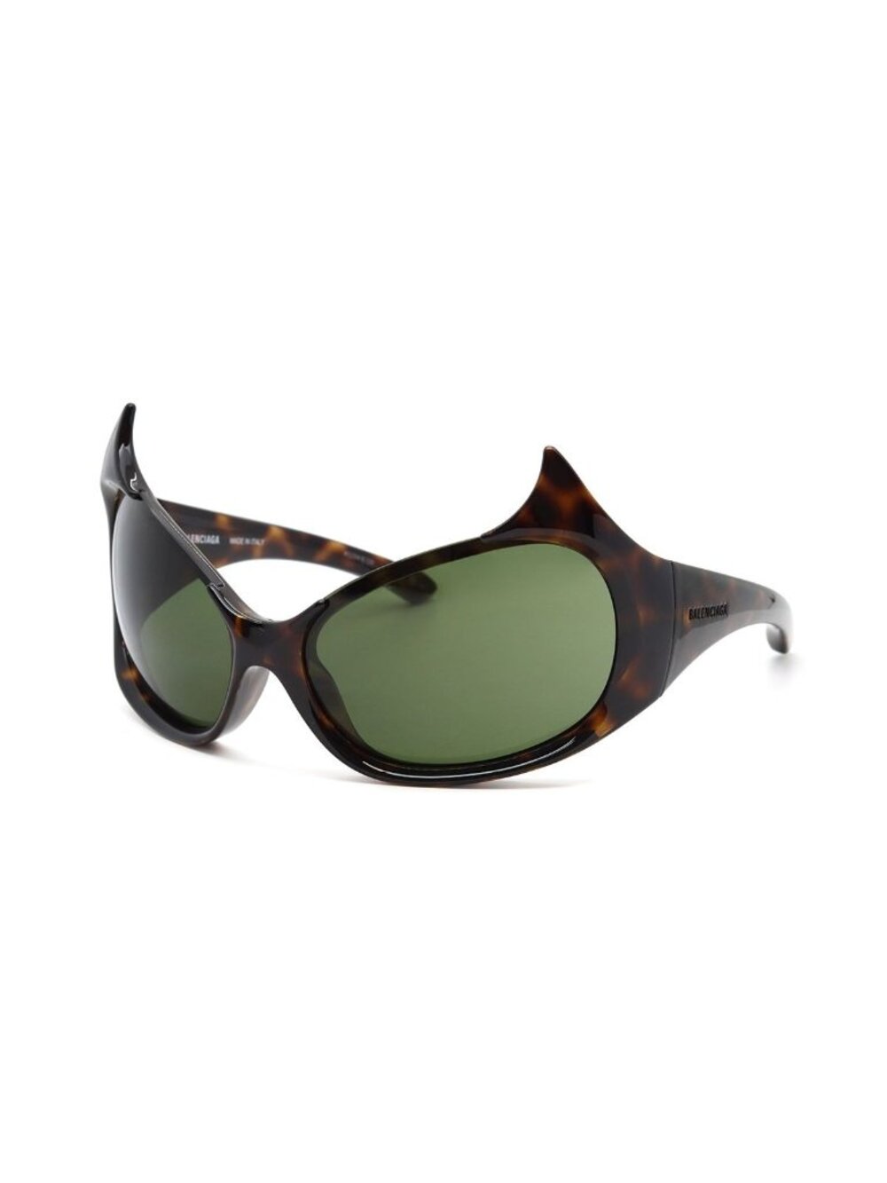NEW BALENCIAGA SUNGLASSES BB0284S 002 UNISEX HAVANA/GREEN EYEWEAR